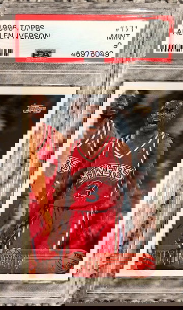 1996 Topps Allen Iverson PSA 9