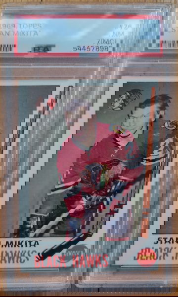 1969 Topps Stan Mikita PSA 7 (MC)