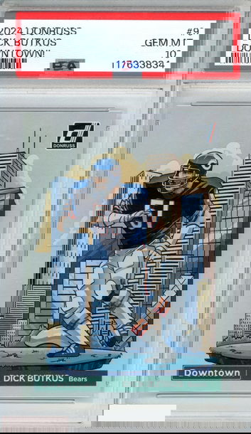 2024 PANINI DONRUSS DOWNTOWN! DICK BUTKUS #9 CHICAGO BEARS HOF PSA 10 GEM MT