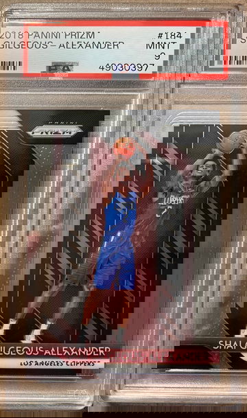 Shai Gilgeous-Alexander 2018 Panini Prizm RC PSA 9
