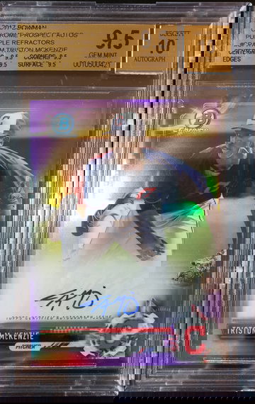 2017 Bowman Triston McKenzie Purple Refractor Auto #108/250 BGS 9.5/10