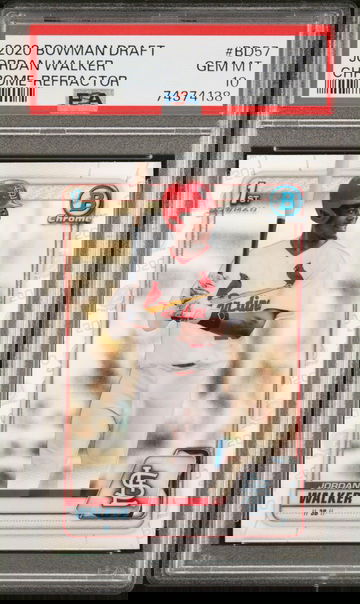 2020 Bowman Draft Jordan Walker REFRACTOR PSA 10