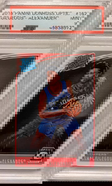 2018 Panini Donruss Optic Shai Gilgeous-Alexander Rookie PSA 9 Mint