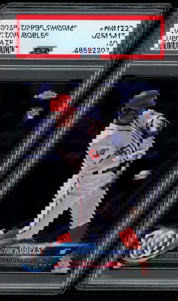 2018 Topps Chrome Update HMT22 Victor Robles PSA 10 GEM MINT