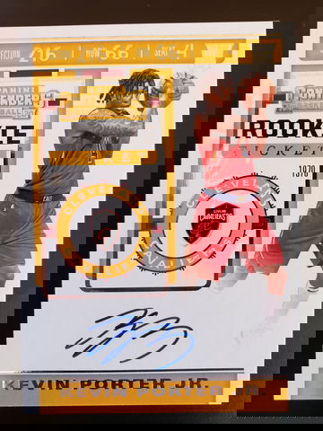 2019 Panini Contenders Kevin Porter Jr. Rookie Ticket Auto RC #111 On Card