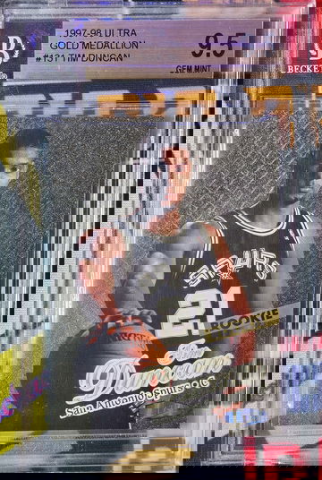 1997 Fleer Ultra Gold Medallion Tim Duncan Rookie BGS 9.5 