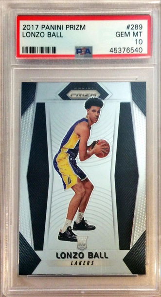 Lonzo Ball 2017 Panini Prizm PSA 10