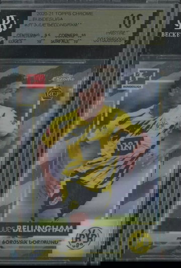 2020 Jude Bellingham Topps Chrome #31 Rookie BGS 10