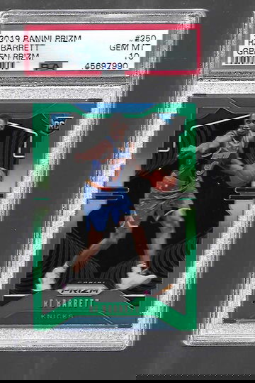2019 Panini Prizm R J Barrett Green Prizm