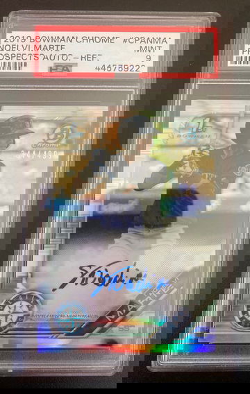 2019 Bowman Chrome Noelvi Marte Refractor Auto PSA 9