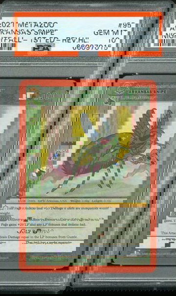 2021 METAZOO ARKANSAS SNIPE NIGHTFALL 1ST EDITION REVERSE HOLO #95 PSA 10 GEM MINT