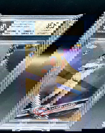 2017 Topps Chrome #169 Gold Refractor Aaron Judge Rookie RC #/50 BGS 9.5 