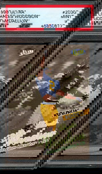 1998 Fleer Ultra Gold Medallion #203G Charles Woodson PSA 9 MINT