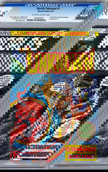 WORLDS UNKNOWN #1 CGC 9.4 GERRY CONWAY GIL KANE STORIES *JOHN ROMITA COVER* 1973