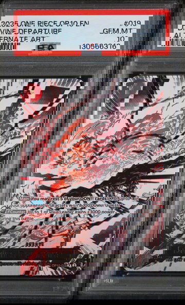 2025 One Piece Op10-Royal Blood Alternate Art Divine Departure #019 PSA 10