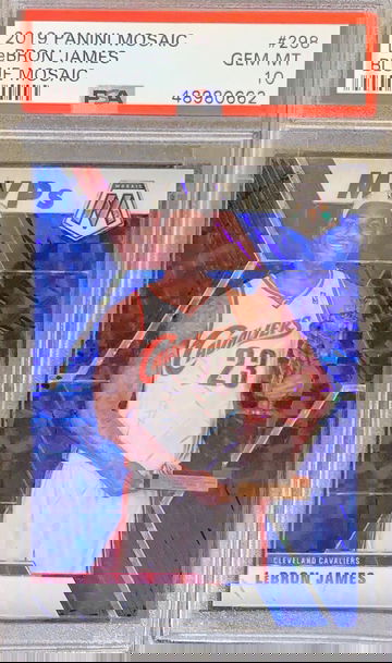 2019 Mosaic MVP Lebron James Blue #/99 PSA 10