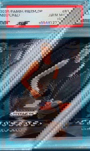 2020 Panini Prizm Draft Picks LaMelo Ball #98 RC ROOKIE PSA 9 Mint Hornets