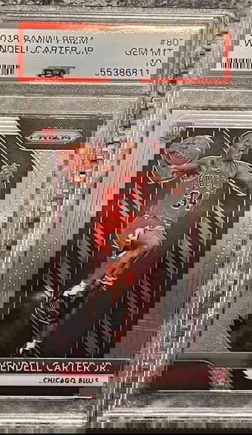 2018-19 Panini Prizm Basketball RC Wendell Carter JR PSA 10 GEM Mint #80