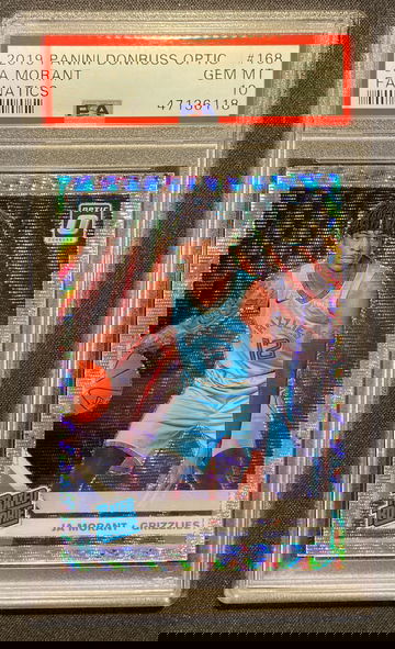 2019 Optic Ja Morant Fanatics Rated Rookie PSA 10