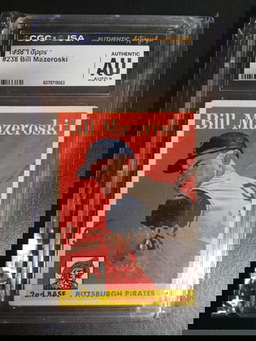 1958 Topps #238 Bill Mazeroski Auto CGC JSA 