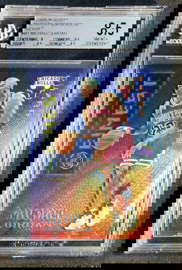 1995 Finest Mystery Borderless Silver Michael Jordan #M1 BGS 9 