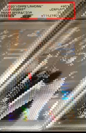 2020 Topps Chrome Luis Robert Prism Refractor PSA 10