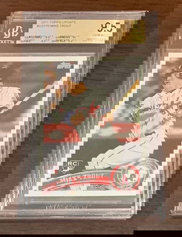 2011 Topps Update Mike Trout BGS 9.5