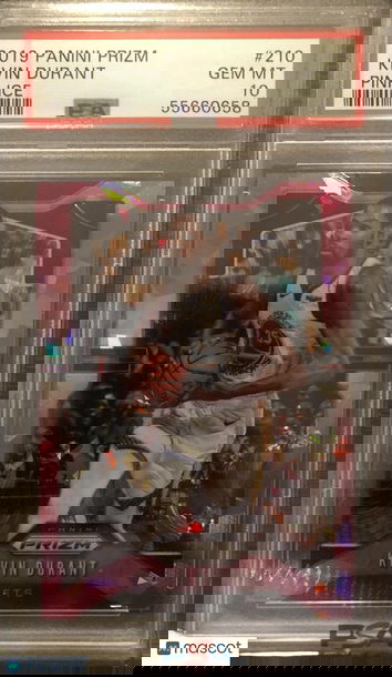 Kevin Durant 2019 Panini Pink Ice Prizm #210 PSA 10 Gem Mint Golden St. Warriors