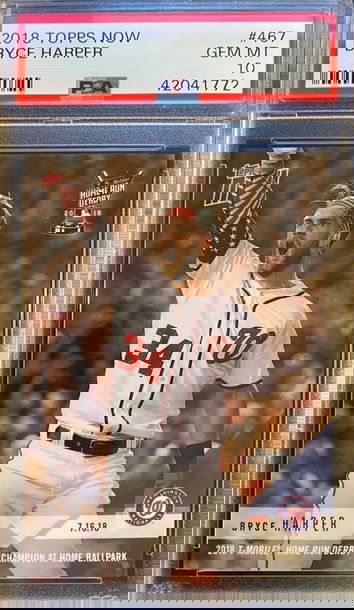 Bryce Harper 2018 Topps Now Bryce Harper PSA 10