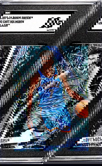 2023-24 Panini Phoenix #82 Chet Holmgren Teal Lazer SGC 10