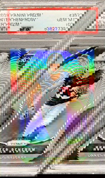 2019 Panini Prizm Silver Hunter Renfrow RC #357 * PSA 10 GEM MT * Raiders Rookie