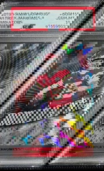 2019 Panini Donruss Dominators #DOM 15 Patrick Mahomes II PSA 10 GEM MINT Chiefs