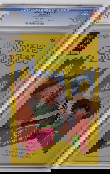 THREE STOOGES #55, CGC 9.4 NM -- RANDOM HOUSE FILE COPY