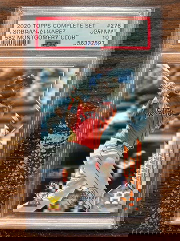 2020 Topps Complete Set 276 Yordan Alvarez RC 582 Montgomery Club PSA 10