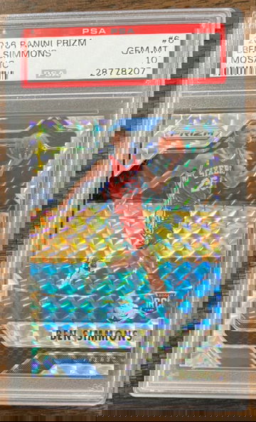 2016 Panini Prizm Ben Simmons Mosaic PSA 10