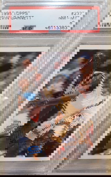 1995 Topps Kevin Garnett PSA 8