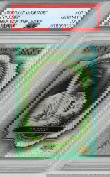 2000 UPPER DECK LEGENDS ONES FOR THE AGES #01 TY COBB CARD TIGERS PSA 10