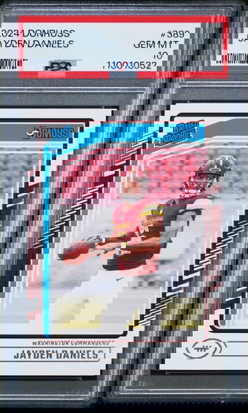 2024 Panini Donruss Rated Rookie Jayden Daniels #389 PSA 10