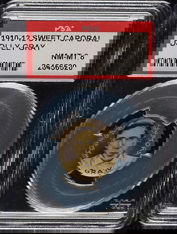 1910-12 Sweet Caporal Dolly Gray Washington Senators PSA 8 NM/MT