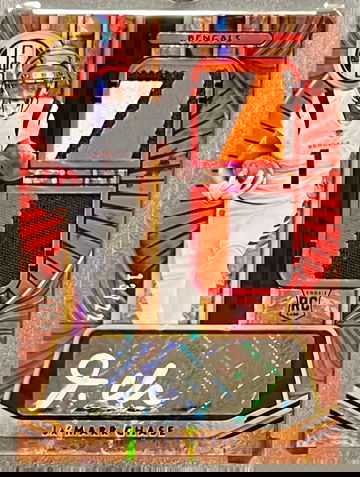 2021 JaMarr Chase Gold Sandard Dual Patch Auto 13/22 RC