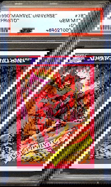 1990 Marvel Universe MEPHISTO #78 🔥 Super-Villains Cards 🔥 PSA 10 - GEM MINT