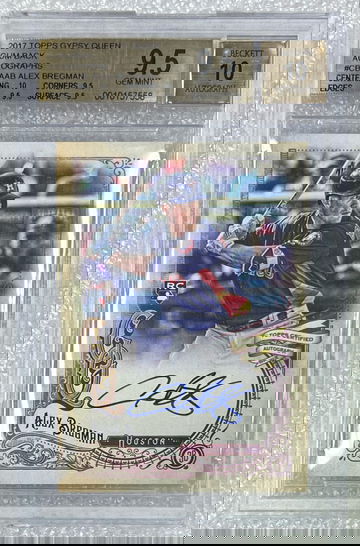 2017 Topps Gypsy Queen Alex Bergman Autograph RC Chewing Gum Back SSP BGS 9.5/10 AUTO