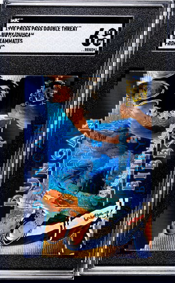 Double Threat Tim Duncan and Bibby 1999 Press Pass Dreamates SGC 6