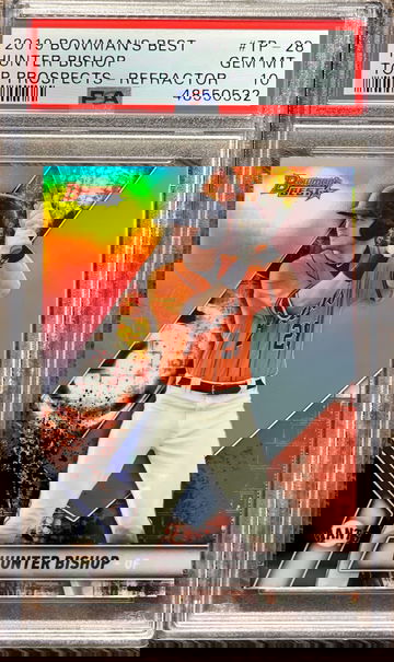 Hunter Bishop 2019 Bowman’s Best Top Prospects Refractor PSA10 Gem Mint