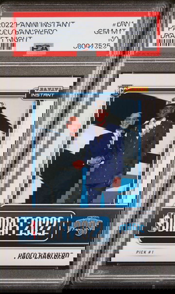 LOW POP! 2022 Panini Instant Draft Night #DN1 Paolo Banchero Rookie RC Graded GEM MINT PSA