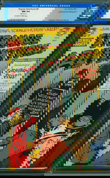 STRANGE ADVENTURES #8, CGC 9.4 NM -- MILE HIGH PEDIGREE