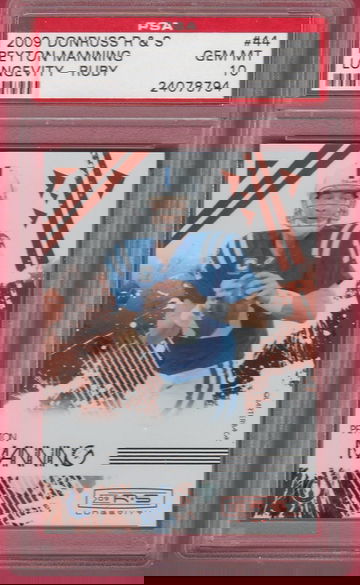 PSA 10 Peyton Manning 2009 Donruss Rookies & Stars Longevity #44 Ruby /150  Indianapolis Colts Denver Broncos