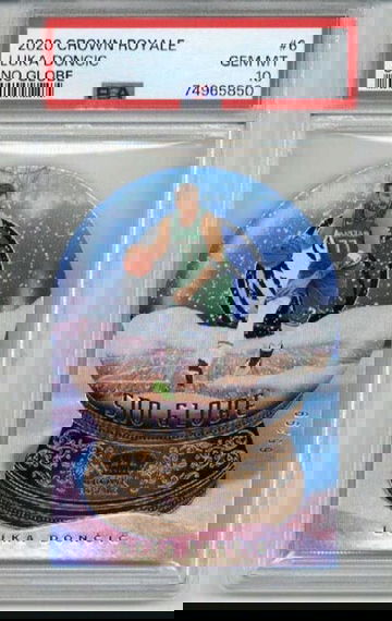 2020 PANINI CROWN ROYALE SNO GLOBE #6 LUKA DONCIC MAVERICKS /99 PSA 10 LOW POP