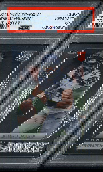 Russell Wilson Towel Down 2012 Panini Prizm ROOKIE #230 PSA 10