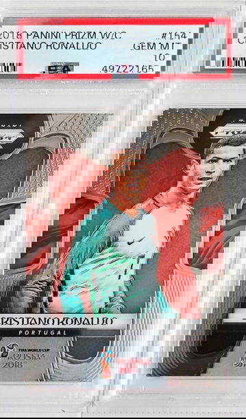 Cristiano Ronaldo 2018 World Cup Prizm PSA 10